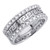 14k White Gold 10mm 1.86ct. Diamond Wedding Band