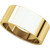 14k Yellow Gold 8mm High Polished Classic Flat Wedding Band