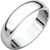 14k White Gold 5mm High Polished Traditional Domed Wedding Band