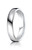 14k White Gold Benchmark Euro Domed Comfort Fit Band 4.5mm.