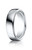 18k White Gold Benchmark Euro Domed Comfort Fit Band 6.5mm.