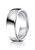 18k White Gold Benchmark Euro Domed Comfort Fit Band 7.5mm.