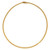 18k Yellow Gold 3mm Flat Omega Necklace 16 Inches