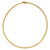 18k Yellow Gold 3mm Flat Omega Necklace 18 Inches