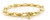 14k Yellow Gold 8mm Solid Puffed Anchor 24 Inches Chain