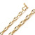18k Yellow Gold 5mm Solid Puffed Anchor 22 Inches Chain