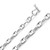 14k White Gold 5mm Solid Puffed Anchor 16 Inches Chain