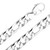 Sterling Silver Handmade FigaroChain 12mm And 30 Inches