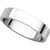 14k White Gold 4mm High Polished Classic Flat Wedding Band