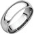 14k White Gold 6mm High Polished Comfort Fit Milgrain Wedding Band