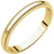 14k Yellow Gold High Polished 2mm Traditional Milgrain Wedding Band