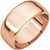 14k Rose Gold 8mm. High Polished Traditional Domed Wedding Band