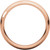 14k Rose gold 6mm High Polished Comfort Fit Milgrain Wedding Band