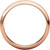 14k Rose Gold 4mm High Polished Traditional Domed Wedding Band