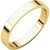 18k Gold 3mm High Polished Classic Flat Wedding Band