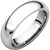 14k White Gold 5mm High Polished Comfort Fit Wedding Band