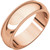 18k Rose Gold 6mm High Polished Traditional Milgrain Wedding Band