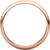 18k Rose Gold 3mm High Polished Traditional Domed Wedding Band