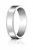 14k White Gold 6mm High Polished Flat Comfort Fit Milgrain Wedding Band