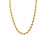 14K Yellow Gold 4mm Regular Rope Chain 24 Inches