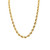 14K Yellow Gold 5mm Regular Rope Chain 24 Inches