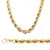 14K Yellow Gold 14mm Regular Rope Chain 16 Inches