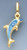 14K Yellow Gold 25.6mm Enamel Dolphine Charm