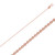 14k Rose Gold Rolo Chain 1mm Wide 20 Inches