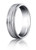 Platinum 6mm Comfort-Fit Satin-Finished with Parallel Grooves Carved Design Band