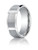 Platinum 8mm Comfort-Fit Satin-Finished Grooves Carved Design Band