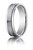 Platinum 6mm Comfort-Fit Satin-Finished High Polished Round Edge Carved Design Band