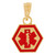 14k Gold Solid Gold Medical Id Pendant 11.0mm