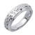 18k Gold White Gold Diamond Wedding Band