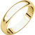 10k Yellow Gold 4mm High Polished Traditional Domed Wedding Band