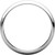 10k White Gold 3mm High Polished Traditional Domed Wedding Band