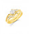 14k Yellow Gold Diamonds Wedding Sets .60ct.