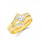 14k Yellow Gold .75ct Round Diamonds Wedding Sets