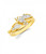 14k Yellow Gold Round and Baguette Diamonds Wedding Sets .85ct.