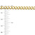 10k Gold 5mm Flat Curb Chain 20 Inches