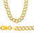 10k Gold 10.5mm Flat Curb Chain 30 Inches