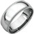 14k White Gold 7mm High Polished Comfort Fit Double Milgrain Wedding Band