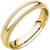 18k Yellow Gold 4mm High Polished Comfort Fit Double Milgrain Wedding Band