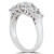 18K White gold 1.05 ct 5 Round Diamond Anniversary  Ring
