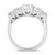 18K White gold 1.05 ct 5 Round Diamond Anniversary  Ring