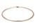 14k Rose Gold 4mm Domed  Omega Necklace 16 Inches