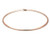 14k Rose Gold 4mm Domed  Omega Necklace 18 Inches