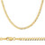 10K Yellow Gold 3mm Flat Curb Bracelet 9 Inches