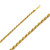 14K Yellow Gold 2.5mm Hollow Rope Chain 20 Inches