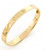 14K Yellow Gold Vikings Bangle Bracelet 6.5"