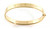 14K Yellow Gold Vikings Bangle Bracelet 6.5"